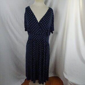 L.L. Bean Women Polka Dots Dress Size 1X REG